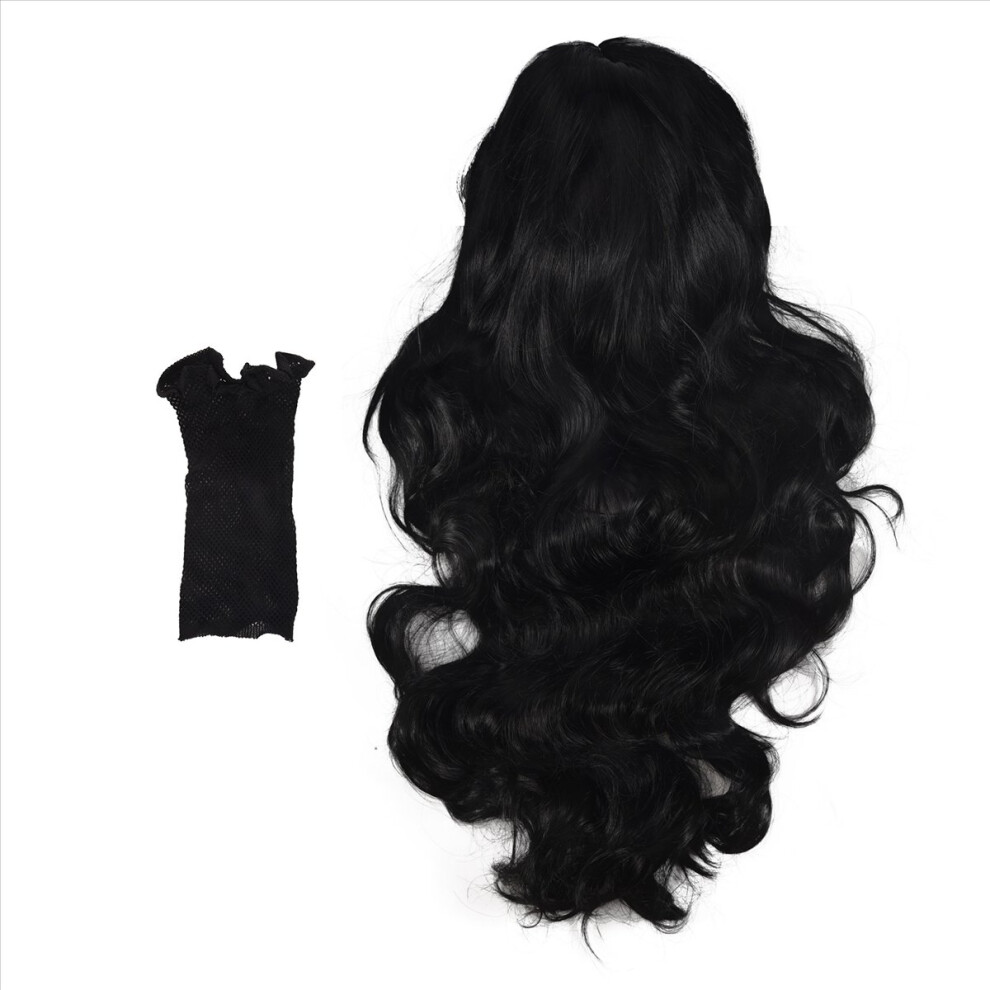 Unisex Black Body Wave Lace Front Wig Natural Hairline Human Hair Wigs Brazilian Pre-Plucked