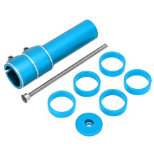 Przedłużka mostka widelca rowerowego, adapter do kierownicy rowerowej, aluminiowy adapter Head Up, regulowana wysokość, kompatybilność z rurą