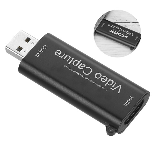 Συσκευή καταγραφής HDMI Full HD για ζωντανή μετάδοση παιχνιδιών, ανατροφοδότηση σε 2