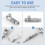 Durable Airbrush Quick Release Coupling Disconnect Connector Adapter Standard 1/8 Inch Plug Fitting 5
