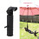 Adjustable Golf Trolley Umbrella Stand Durable Plastic Golf Cart Accessary For Rounded Handle Umbrellas Multi Angle Flexibility Universal Mounting Des 5
