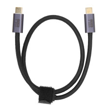 USB-C naar USB-C-kabel voor snel opladen en video-uitvoer met hoge resolutie, met verbeterde duurzaamheid en naadloze plug-and-play-compatibiliteit.
