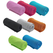 Sportieve ijshanddoek voor yoga, fitness en hardlopen, direct verkoelend, sneldrogend, zweetabsorberend, ademende, milieuvriendelijke,