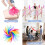 24 pezzi di sciarpe da giocoleria per bambini, danza, musica, ritmo, gioco, sete, movimento per bambini 2