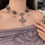 Vintage Gothic Punk Choker Κολιέ για Βραδινά Πάρτι, Διακόσμηση Κοσμημάτων, Κόκκινο, Συμβατ 4