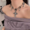 Vintage Gothic Punk Choker Κολιέ για Βραδινά Πάρτι, Διακόσμηση Κοσμημάτων, Κόκκινο, Συμβατ 5