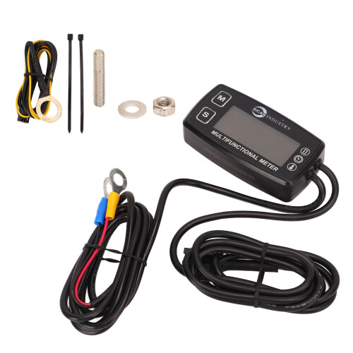 Inductive Design Digital Tach Hour Meter For Gasoline Engines, Easy To Use Zero Hour Automatic Reset Function Alert RPM Backlights Display High-Qualit 2