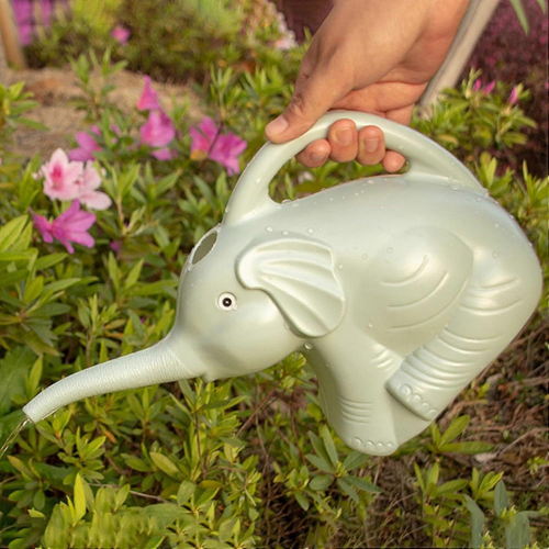 Regadera Elephant de 2L con boca larga compatible con plantas de interior y exterior 2