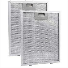 2PCS Cooker Hood Filters Metal Mesh Extractor Vent Filter 320X260mm Kitchens Hoods Oil Range Grease