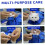 Cat bathing bag, scratchresistant nylon with zipper, adjustable restraint for washing, L. 4