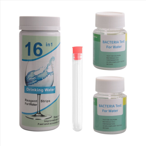 17-in-1 complete watertestkit voor thuis, 100 strips + 2 testkits Drinking Easy Testing, pH, lood 2
