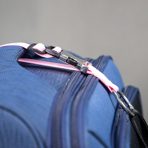 Heavy Duty Luggage Strap for Backpacks-Rose red reflective 1
