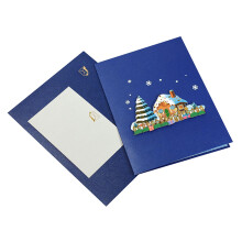 3D Christmas card, Christmas card, Christmas greeting card, Handmade Christmas card, Happy  Year card for