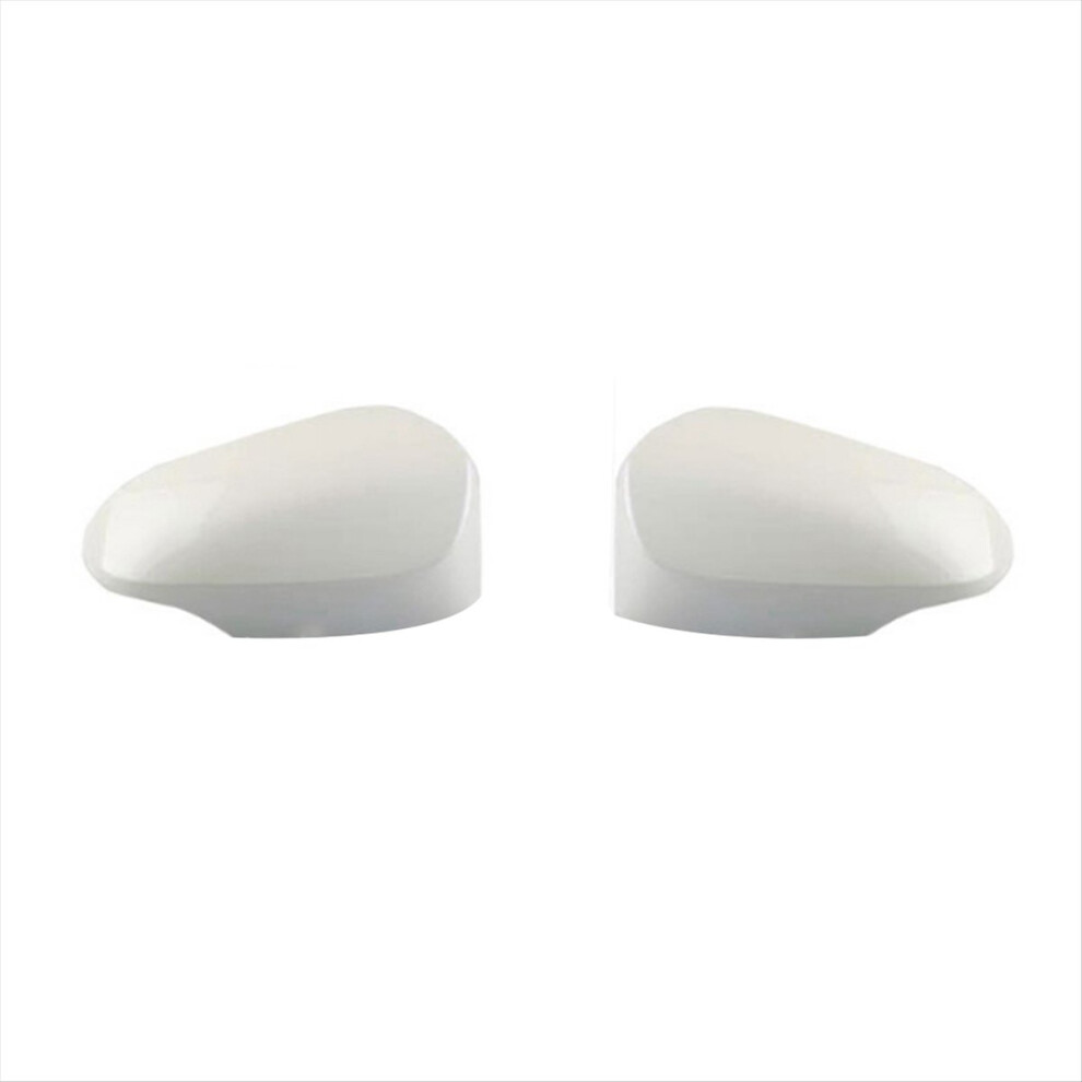 Car Rearview Mirror Cover Side Caps For Toyota Yaris 2012-2019 White 4853907233394