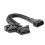 2PCS 2 IN 1 OBD2 Extension Cable OBDII Male to 2 Female Splitter Car Computer Connection Conversion Plug Socket 30CM 1
