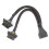 2PCS 2 IN 1 OBD2 Extension Cable OBDII Male to 2 Female Splitter Car Computer Connection Conversion Plug Socket 30CM 3