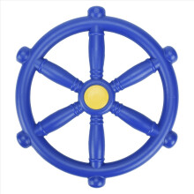 Stuurwiel voor kinderspeelplaats, bevestiging voor schommelwiel, piratenschip voor klimrek of schommelset blauw
