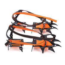 Crampons with Strong Grip, NonSlip Ice Cleats, 12 Teeth, for Boots, Hiking Shoes, Nylon Fabric, Ideal for Ice, Snow, Rainy Mud Desert