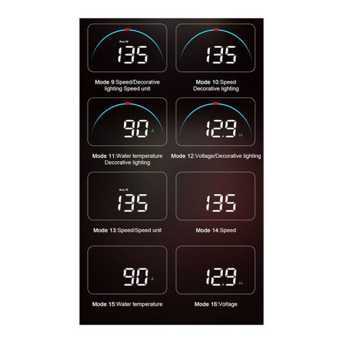 M8 HUD - Display OBD Car Display Speedometer Universal 1