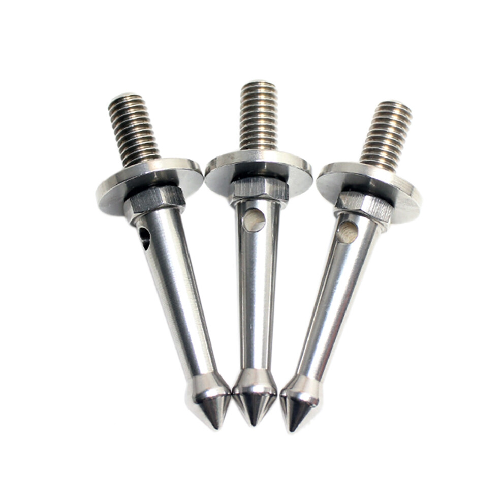 3Pcs Stainless 3/8 Inch Tripod Foot Spikes For Softer Looser Terrain Gitzo/Manfrotto/Siri/Benro, Etc.tripod 4853907226150