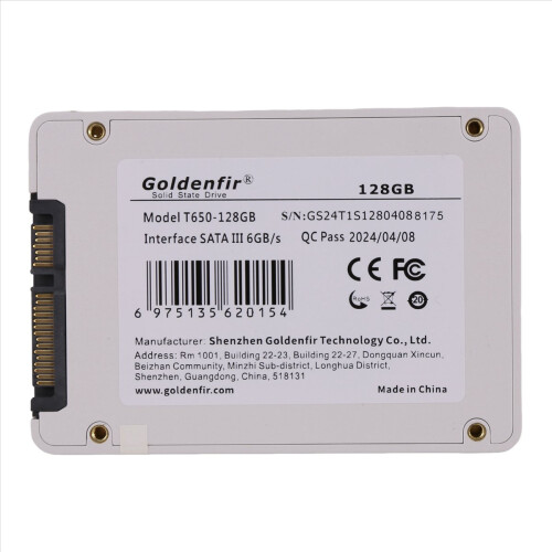 Goldenfir SSD 128GB 2,5" pevný disk Disk Solid State disky 2,5" interný 1
