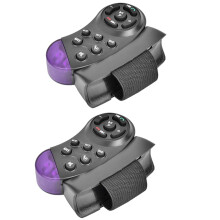 2 controles remotos universais sem fio para volante com 11 botões para CD, DVD e MP5 player de carro