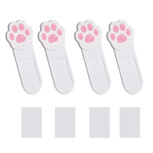 4 STKS Cartoon Katten Poten Toiletbril Handvat Hygiënische-Wit
