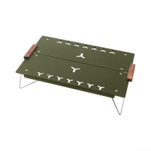 , portable camping table, foldable design for easy transport during outdoor activities (green)