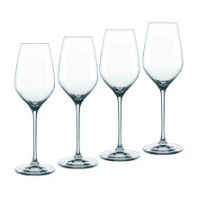 Nachtmann Supreme XL, White Goblet Set, 4 Pieces, Lead Crystal, 500 ml, 00920810 White Glasses