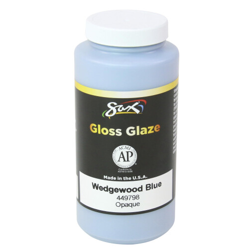 Sax True Flow Gloss Glaze, Μπλε Wedgewood, 1 Pint - 449798 2