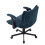Living And Home Chenille Upholstered Cross Legged Office Chair, Blue 4
