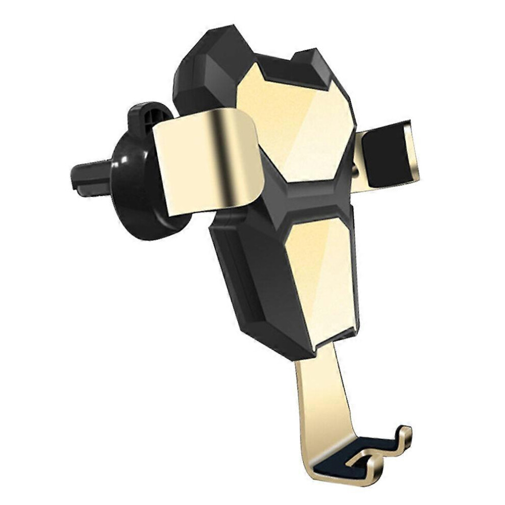 (As Show, ) King Kong Car Gravity Mobile Phone Bracket - Automobile Metal Aluminum Alloy Air Outlet Bracket Grey 4312537705898