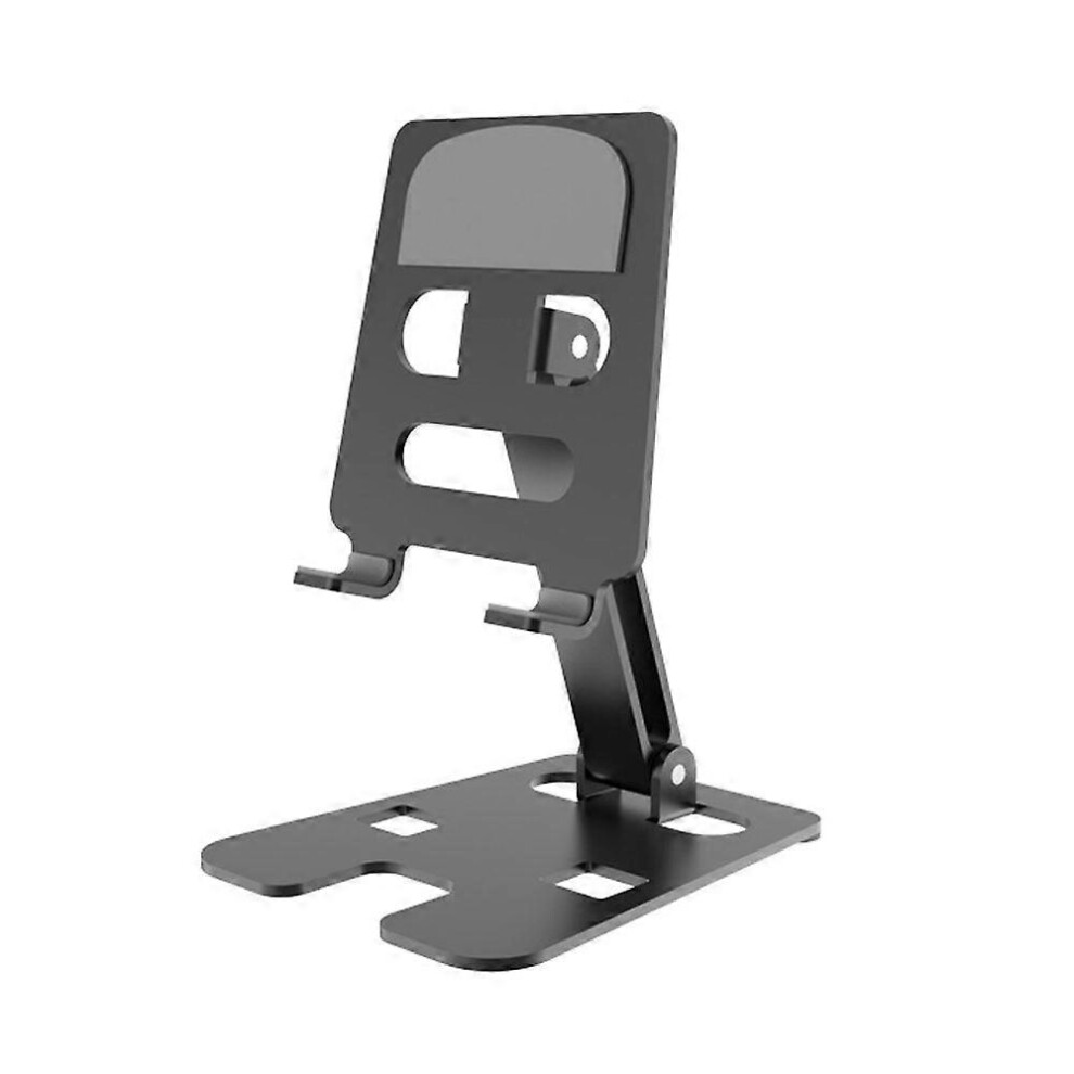 (As Show, ) Adjustable Storage Portable Desktop Lazy Live Metal Mobile Phone Support Black 3002747010790