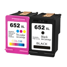 Tragbares, praktisches Tintenpatronen-Set, kompatibel mit HP Deskjet 1115, 2135, 3636, 3790, 4535 und 5275 (652 XL Tintenpatronen), Schwarz, Bunt