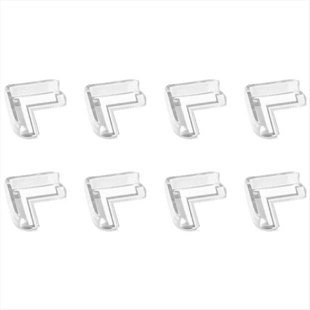 8PCS Transparent Anti Collision Angle PVC Pad Child Safety Corner Guard Baby Proof Protector Table