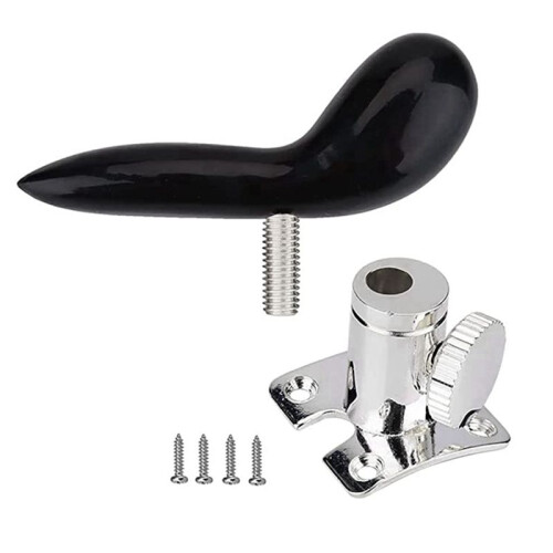 Support de repose-main pour basson avec pouce, fixation par 4 vis et base - Accessoires pour instruments