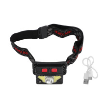 Leistungsstarke Stirnlampe mit Luftreinigungssystem, wiederaufladbarem, superhellem LED-Scheinwerfer, wasserdicht (IPX4), Bewegungssensor für