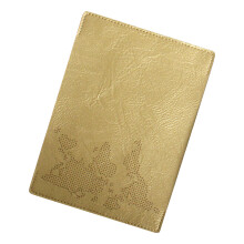 Kaart paspoort cover kruissteken set voor reiziger-Goud