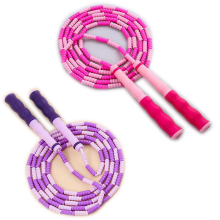 Soft Beaded Segment Jump Rope, Tangle-Free And Portable Gym Companion, Durable With Shatterproof Beads, Comfortable Handles, Adjustable Length For Cus