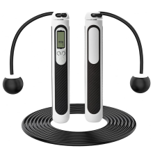 Innovative Smart Skipping Solution, Calorie Counter Cordless Jump Rope, Adjustable Steel Rope with Ergonomic Non-slip Grip, Ideal for Indoor Outdoor F