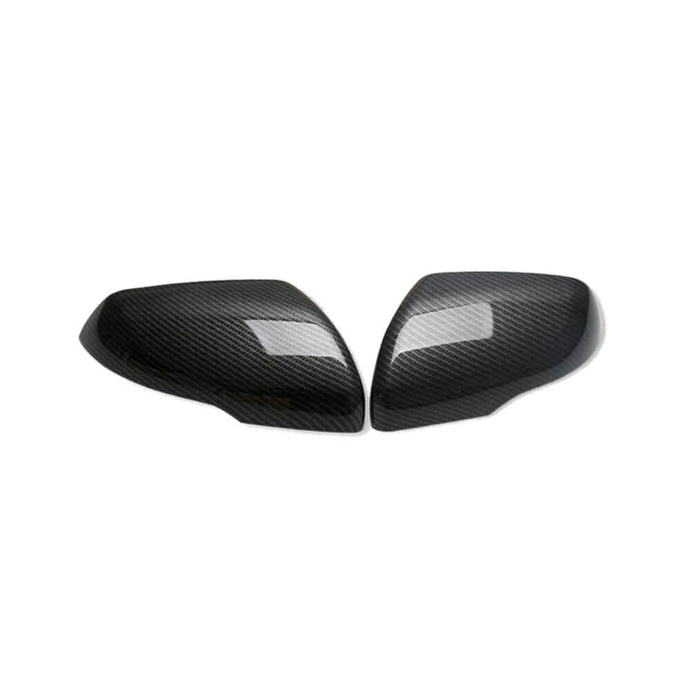 2Pcs Rear View Mirror Exterior Cover Side Covers For Ford Escape Kuga 2013-2019 Carbon Fiber Abs 4853907232984