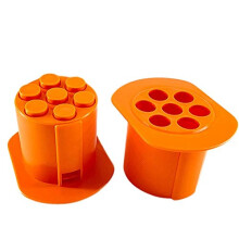 Hot Dog Maker Manual Sausage Maker with 7 Holes, Homemade Meat Strip Squeezer (Multicolor)