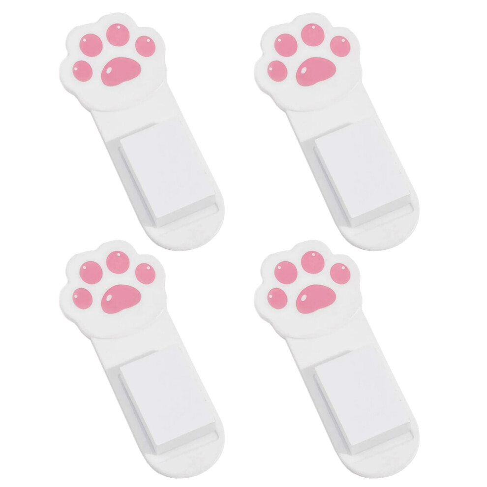 White Adhesive Toilet Lid Lifter Set Of 4 Cats Paws Toilet Seat