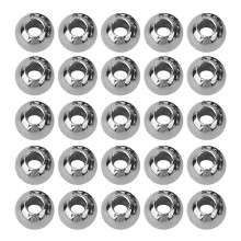 Sturdy And Safe Tungsten Alloy Beads Durable Quality Eco-Friendly Round Shape Jewelry Making Fast Sinking Drilled Hole Dark Nickel Color Wide Applicat