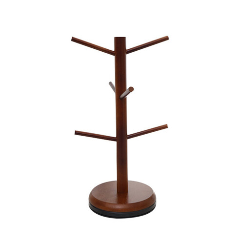 Rotatable Water Bottle Storage Holder for-brown Rotating model