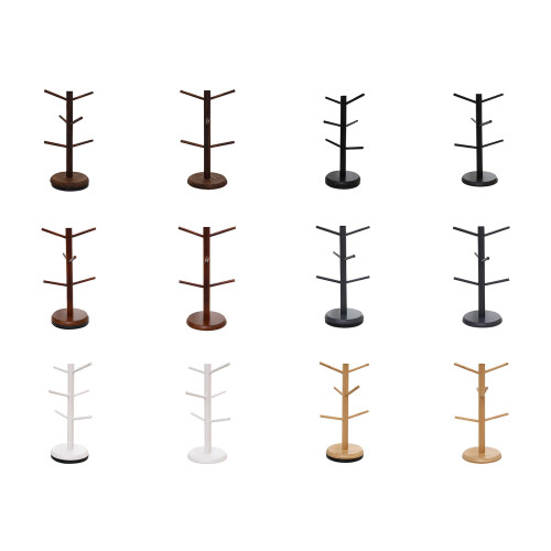 Rotatable Water Bottle Storage Holder for-brown Rotating model 1