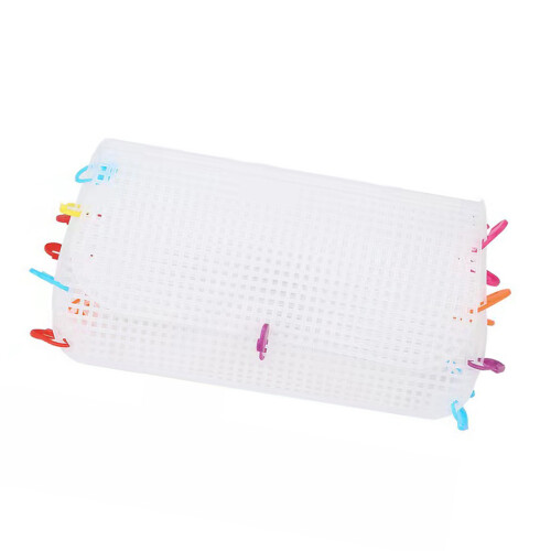 Plastic Needlepoint Canvas Sheet for Crochet Bag Making-White S