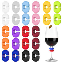 Glass Markers, Silicone Glass Markers, Reusable for , Cocktail Glass