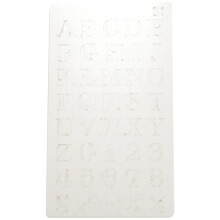12 plantillas reutilizables para pintar letras del alfabeto, de plástico, para hacer tú mismo, para dibujar y rociar.