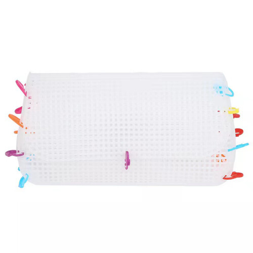 Plastic Mesh Canvas Sheets For Crochet Project-White L